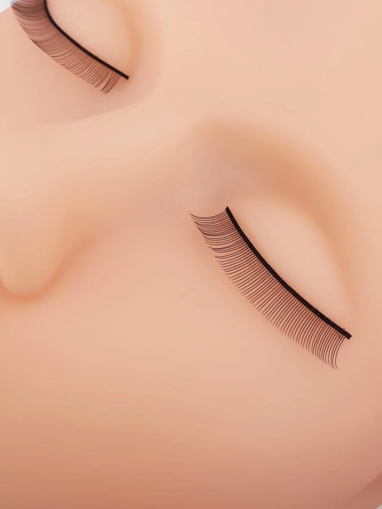 Lash Mannequin Head Flat Head Doll Head Manakin Eyelids for Lash Practice Eyelash Mannequin Doll Face Head